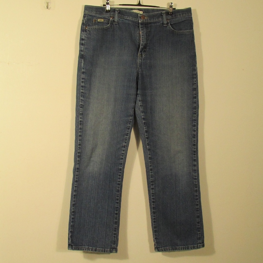 Lee Women's Straight Leg Blue Jeans